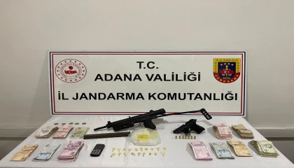 Adanada uyuşturucu imalatı yapılan adrese baskın