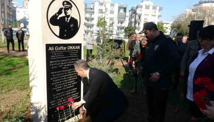 Ali Gaffar Okkan Antalyada isminin verildiği parkta anıldı