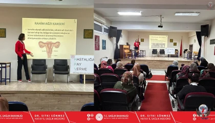 Arsuz İlçe Sağlık Müdürlüğü'nden Serviks Kanseri Farkındalık Etkinliği