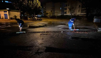 ASAT ekiplerinin yağmur mesaisi gece boyunca sürdü