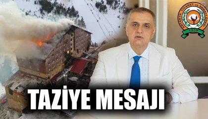 BAŞKAN ÇİNÇİN’DEN BOLU İÇİN TAZİYE MESAJI