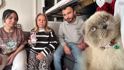 Depremden bu yana 'Duman' isimli kedisinden gelecek haberi bekliyor