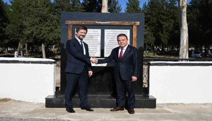 Eski Macarköy olarak bilinen Serik Gebizde Macar dostluk anıtı açıldı