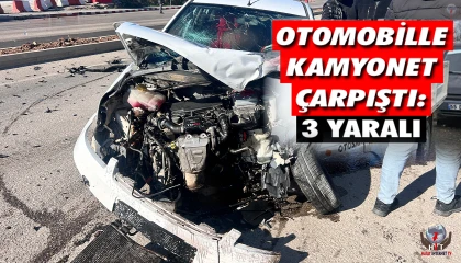 Hatayda hafif ticari araç otomobille çarpıştı: 3 yaralı