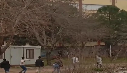 Kahramanmaraşta taşlı kavga