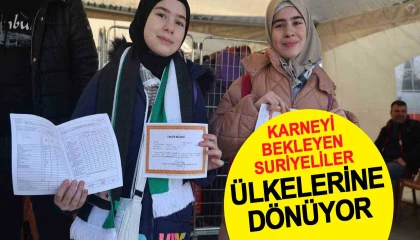 Karnelerini alan Suriyeli çocuklar aileleriyle birlikte ülkelerine döndü