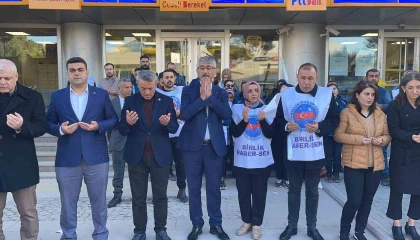 Osmaniyede PTT çalışanlarından, Rizedeki saldırıya tepki