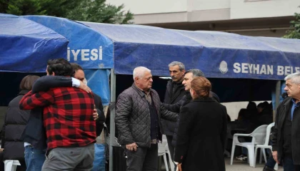 Otel yangınında ölen 4 kişilik Adanalı aile için taziye çadırı kuruldu