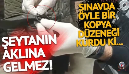 Özel bölmeli iç çamaşırıyla ehliyet sınavında kopya çeken şahıs yakayı ele verdi