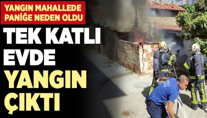 Reyhanlıda bir evde yangın çıktı