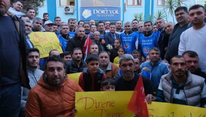 Yolbulan metal işçilerine Başkan Amaçtan destek