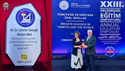 YÜKSELİŞ KOLEJİ’NE “EN İYİ LİDERLİK YETENEĞİ GELİŞEN OKUL” ÖDÜLÜ