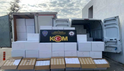 9 milyon kaçak makaron ele geçirildi 2 şüpheli tutuklandı