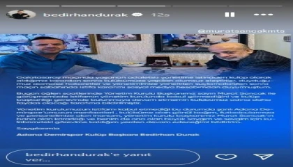 Adana Demirsporda Başkan Durakın istifası kabul edilmedi