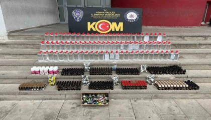 Adanada 300 litre kaçak etil alkol ele geçirildi