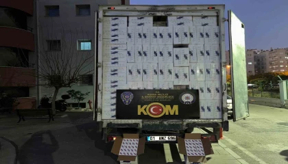 Adanada 5 milyon gümrük kaçağı makaron ele geçirildi