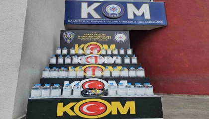 Adanada kaçak içki operasyonu