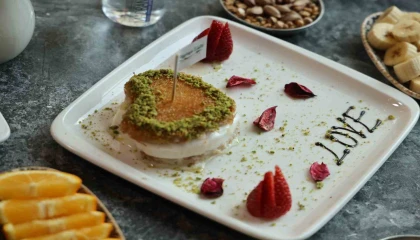 Adanalı tatlıcıdan 14 Şubata özel kalp şeklinde künefe