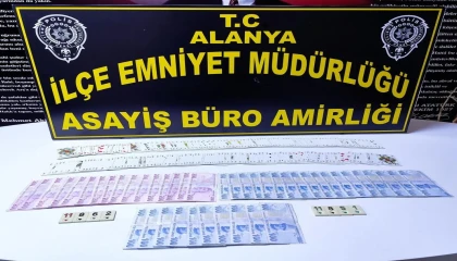 Alanyada kumar baskınına 92 bin 470 TL para cezası