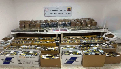 Antalyada 400 kilo kaçak tütün ele geçirildi