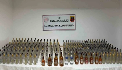 Antalyada kaçak ve sahte alkol operasyonu