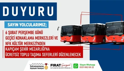 Asrın felaketinin yıl dönümünde kapıçama ücretsiz seferler düzenlenecek