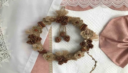 Bozyazıda muz çiçeği lifinden dekoratif ürünler üretiliyor