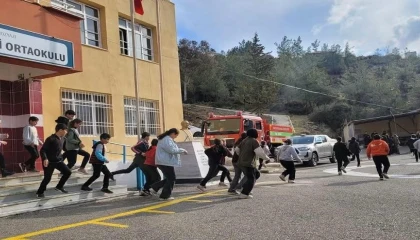 Bozyazıda Sivil Savunma Haftası kapsamında tatbikat düzenlendi