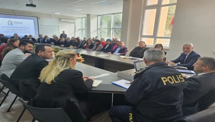 Eğirdirde okul güvenliği ve servis hizmetleri için kritik toplantı