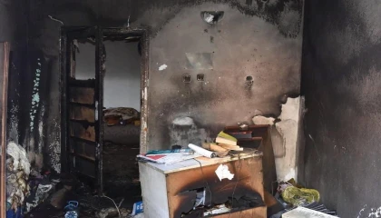 Eğirdirde yangın çıkan ev kullanılamaz hale geldi