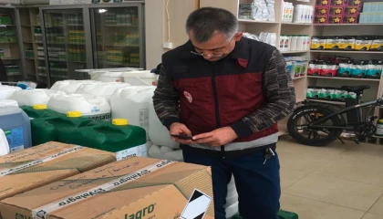 Gazipaşada gübre bayileri eş zamanlı olarak denetlendi