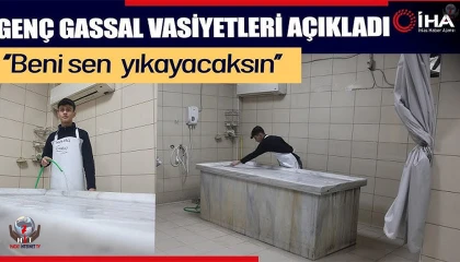 Hatay'da İşini hevesle yapan 21 yaşında gassal