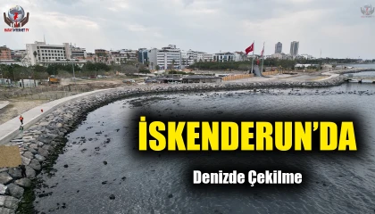 İskenderun Körfezinde denizde çekilme yaşandı