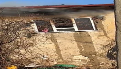 Ispartada 2 katlı müstakil evde yangın