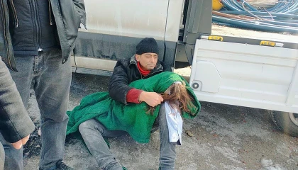 Kahramanmaraşın acı günü, bir babanın yürek yakan vedası