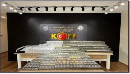 Kahramanmaraşta 5100 paket kaçak sigara ele geçirildi