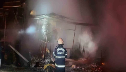 Kahramanmaraşta ev yangınında bir kişi öldü