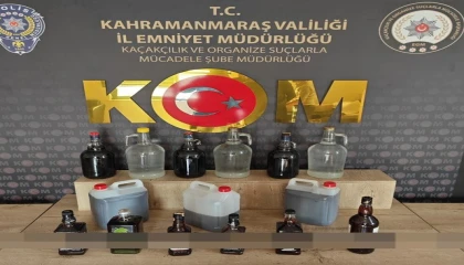 Kahramanmaraşta sahte içki operasyonu