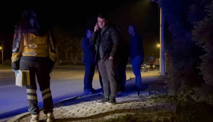 Kaza yapan alkollü sürücünün 5 metre ısrarı