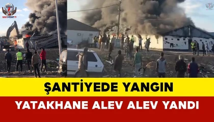 Konteyner yatakhane alevlere teslim oldu