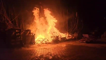 Manavgatta elektrik tellerinden çıkan kıvılcımlar yangına neden oldu