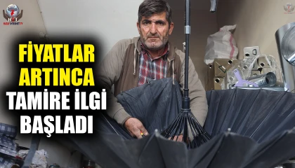 Şemsiye fiyatları artınca şemsiye tamirine ilgi arttı