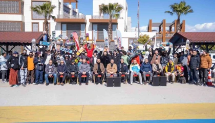 Seyhanda kaykay heyecanı