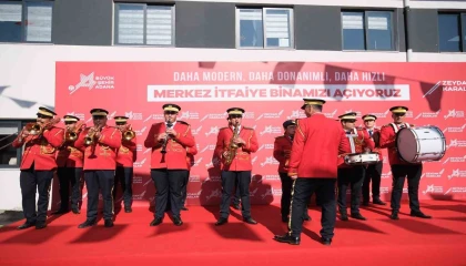 Yeni Merkez İtfaiye Binasının açılışı yoğun katılım ve coşkuyla yapıldı