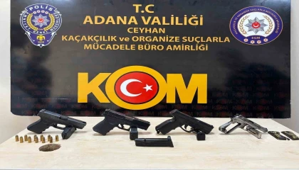 Adanada silah ticareti yapan 3 şüpheli tutuklandı