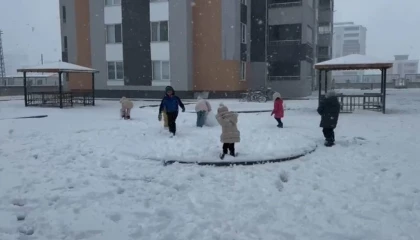 Afşin ve Göksunda eğitime kar engeli