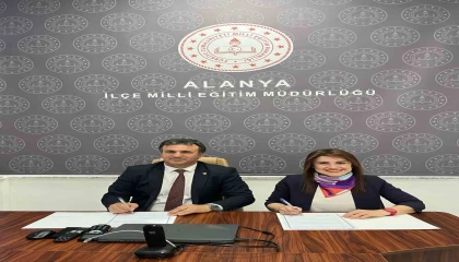 Alanya Üniversitesi TÖMER ile İlçe Milli Eğitim arasında iş birliği protokolü