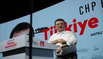 Antalya Büyükşehir Belediye Başkanı Böcek, İmamoğlunun programına katıldı