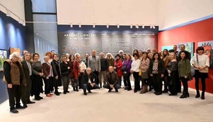 Antalyada 58 usta sanatçı Akdeniz Lirikleri sergisinde