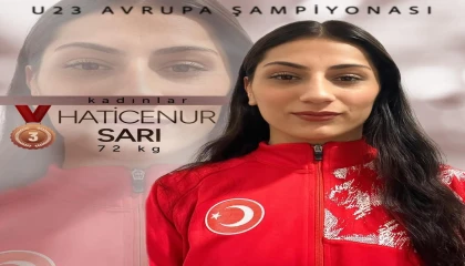 Avrupa 3.sü olan genç sporcunun hedefi dünya şampiyonası